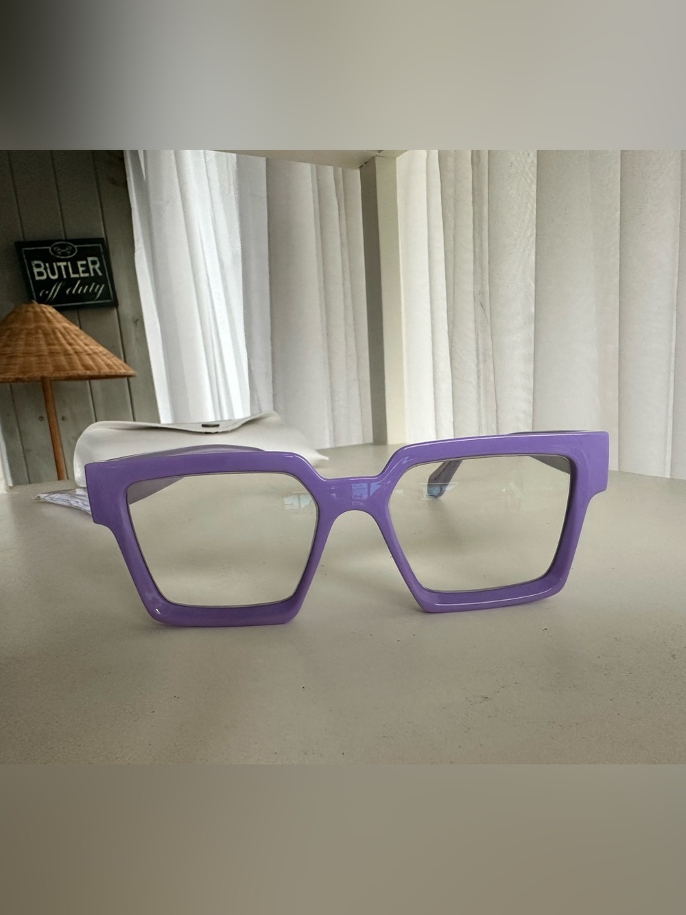 🟣 Bullabulling Oversized rectangle readers w/blue light blocking. 2.5 strength